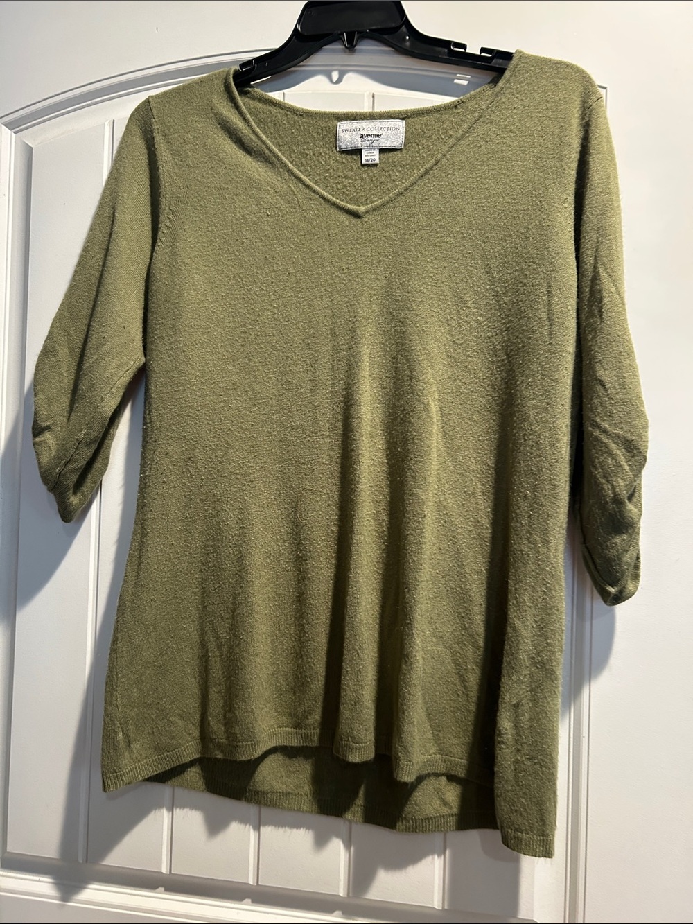 St. John's Bay Olive Green V-Neck Sweater